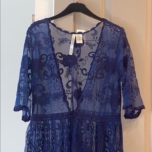 Embroidered cover up